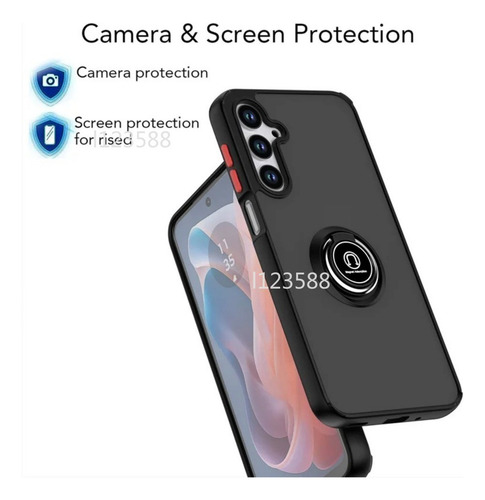 Funda Para Samsung Galaxy A56 A26 A36 A16 A06 5g Con Anillo Para El Dedo, Soporte Magnético, Funda De Teléfono Transparente Dura