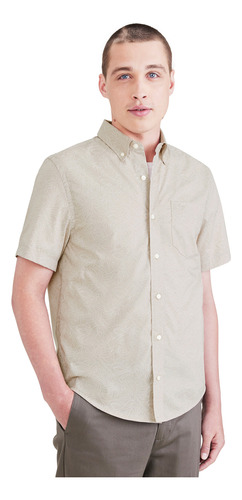 Camisa Hombre Signature Comf Flex Classic Fit Khaki Dockers