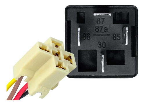 Relé Auxiliar 12v 4 Terminais 40a Dni0102 Com Chicote