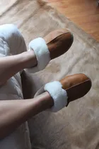 Comprar Pantuflas De Cuero Corderito Amadea