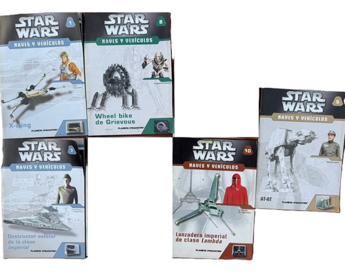 Naves Y Vehículos Star Wars Planeta De Agostini + Librito (Usado)