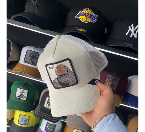 Gorra Goorin Bros Boss Gorila Blanca Original