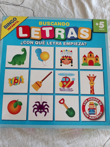 Bingo Infantil Buscando Letras Ruibal