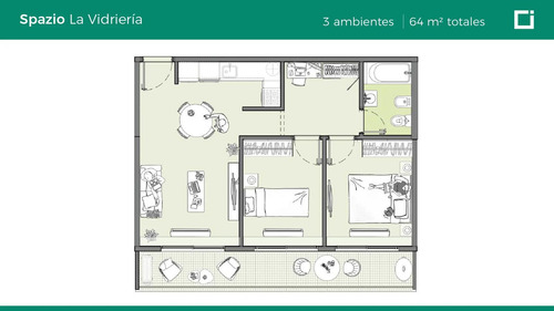 Departamento Venta Monoambiente Santos Lugares 5º 13
