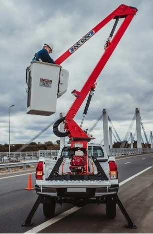 Plataforma Articulada Hidrogrua Cesta Canastilla Elevación