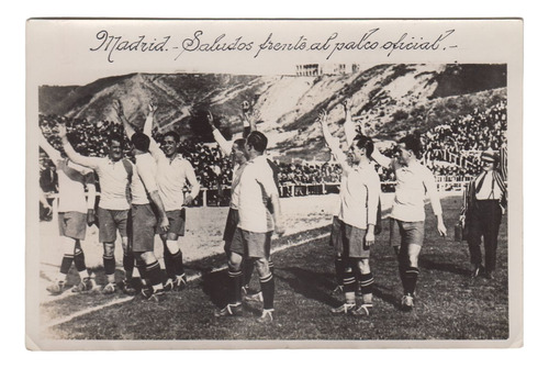 1924 Futbol Uruguay Fotografia Jose Nasazzi Y Otros Madrid 