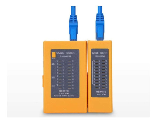 Probador Tester Cable De Red Utp Rj45 Corto Y Cruzado 2 En 1