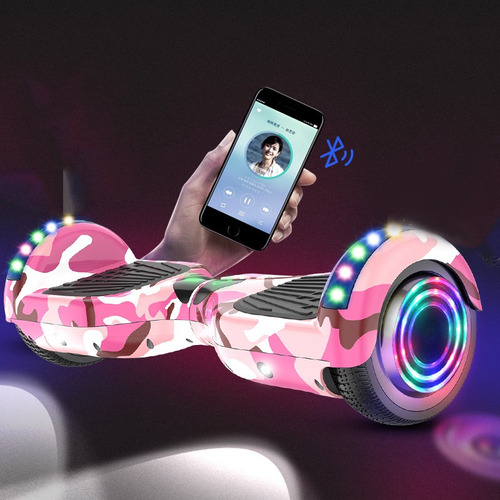 6.5''hoverboard Super Range Skate Elétrico Bluetooth Com Led