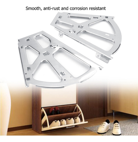 2-piece Shoe Cabinet Hinge Turing Bracket (2-layer)
