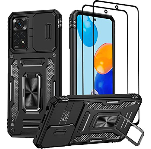 Funda Xiaomi Redmi Note 11 4g Vidrio Templado Tapa Camara