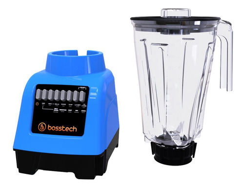 Licuadora Bosstech Bsed-b1 2 L Azul Con Vaso De Plástico