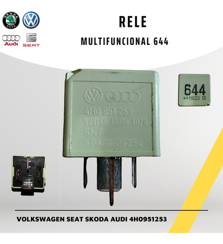 Rele De Corriente 644 Para Volkswagen Seat Skoda Audi