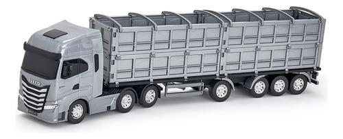 Carreta Iveco Graneleiro S-way Brinquedo Licenciado Cor Cinza