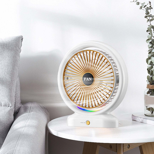 Mini Ventilador De Escritorio U De Tres Velocidades Con Bate