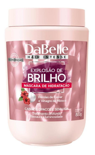 Creme Máscara Explosão De Brilho Reconstrução Dabelle 800g