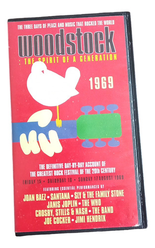 Woodstock: The Spirit Of A Generation 1969 Vhs