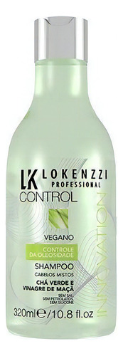 Shampoo Lokenzzi Vegano Chá Verde E Vinagre De Maça 320ml