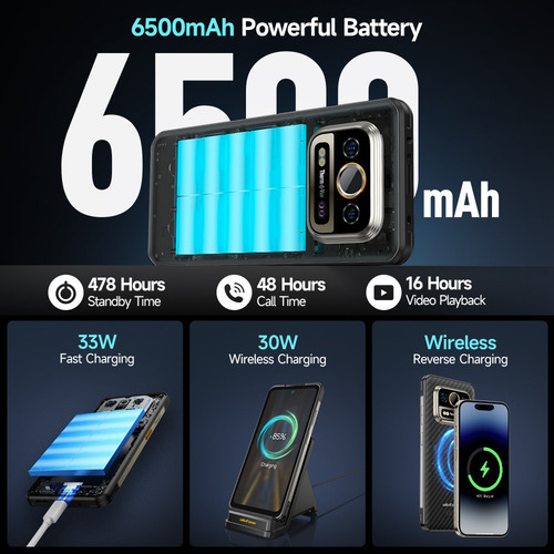 Ulefone Ulefone Armor 25t Pro 5g Smartphone Thermal Imaging Rugged Phone Android 14 33w Carga Inalámbrica Nfc Waterproof