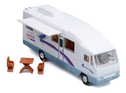 Haptime 76 Cool Mini Motorhome Toy Diecast Tireback Vehicul