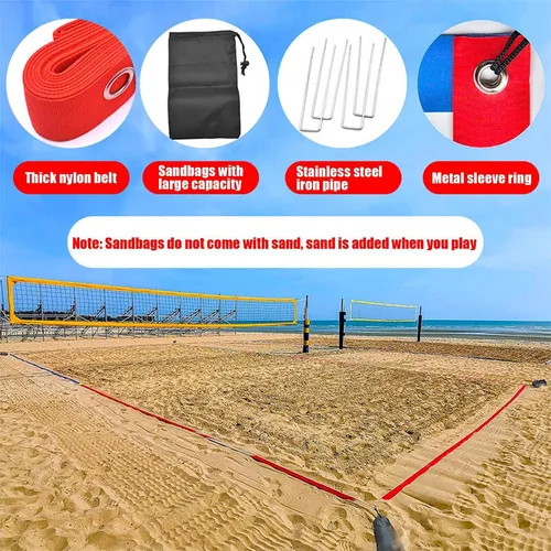 Líneas De Cancha De Voleibol Líneas De Voleibol Playa