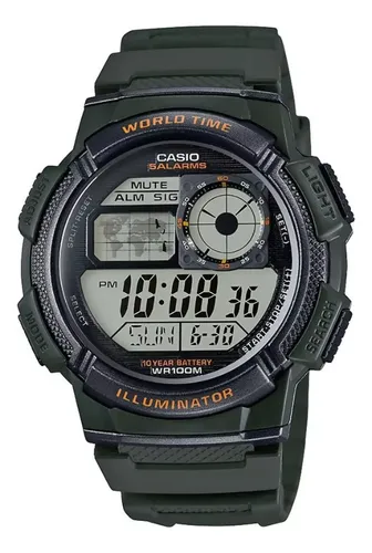 Reloj de pesca casio sale