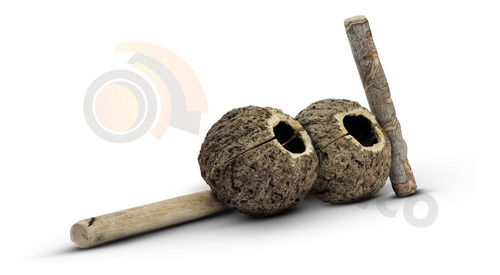 Berimbau C/ Baqueta E Caxixi + Agogô + Atabaque 80cm Suporte