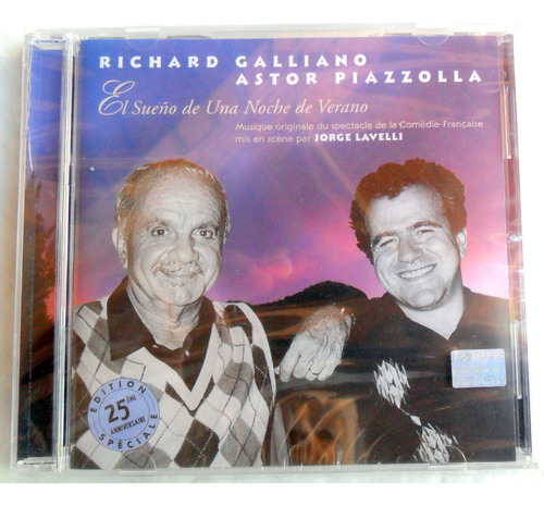 Piazzolla / Galliano * Sueño Una Noche D Verano * Cd 25 Años