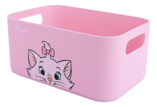 Miniso Cesta De Almacenamiento Disney Marie Sintética Rosa 1