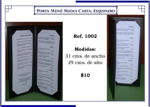 Imagen 3 de 10 de Porta Menú
