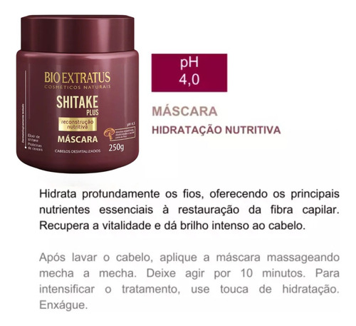 Cronograma Bio Extratus Jaborandi+ Shitake+ Força C/ Pimenta