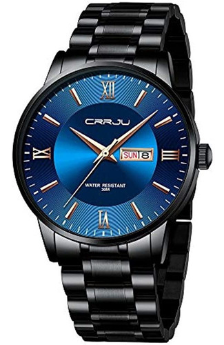 Crrju Relojes Fashin Business Work Relojes Para Hombres, Cal