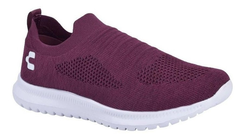 Tenis Deportivo Para Caminar Charly 9747 Color Vino De Moda