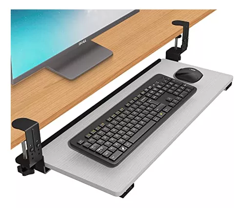 Bandeja Teclado Ergonómica, Ajustable (30 X 10), Blanco