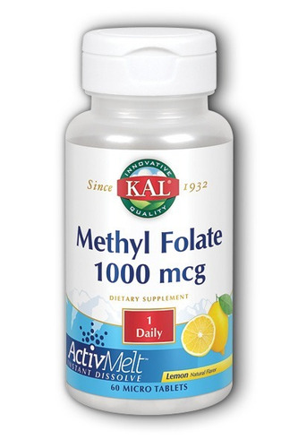 Mthyl Folate De 1000 Mcg Kal 60 Tabletas 