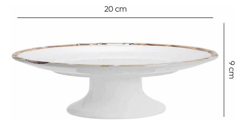 Porta Petite Four Branco Bambu Scalla