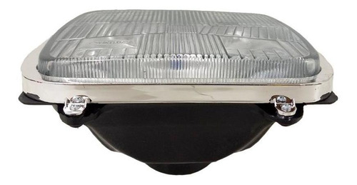 Imagem 3 de 4 de Par Farol Dianteiro Mitsubishi L200 Lente Vidro Moldura 2001