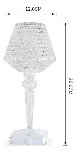 Candeeiro De Mesa Recarregável Com Toque De Diamante Para Vi