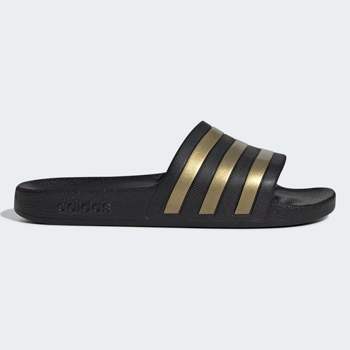 Chanclas adidas Adilette Aqua Unisex Negro Y Dorado