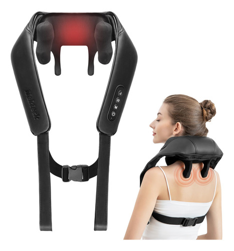Masajeador De Cuello Nekteck 6d Shiatsu Con Calor Para Dolor