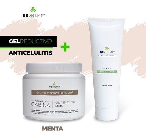 Gel Tonificante De Menta, Y Crema Anticelulitis Beohemp