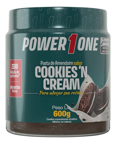 Pasta De Amendoim Cookies N Cream Power1one 600g