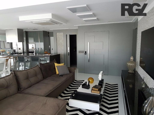 Imagem 2 de 30 de Apartamento Com 3 Dormitórios Para Alugar, 171 M² Por R$ 13.000,00/mês - Embaré - Santos/sp - Ap2278