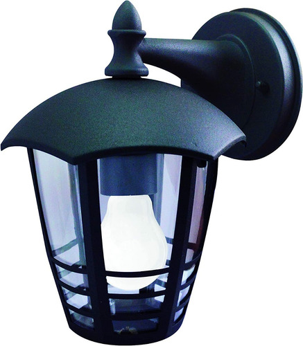 Farol De Pared Negro Delice P/ Exterior A-6480