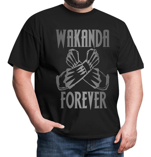 Remera Xxl Xxxl Pantera Negra Black Panther Wakanda Forever