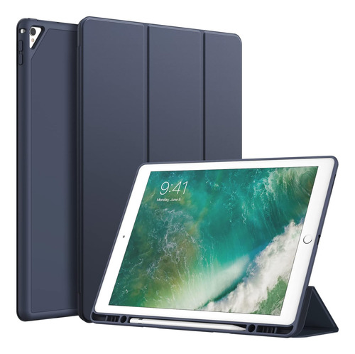 Jetech Funda P/ iPad Pro 12,9 PuLG 1era 2da Gen Azul Marino