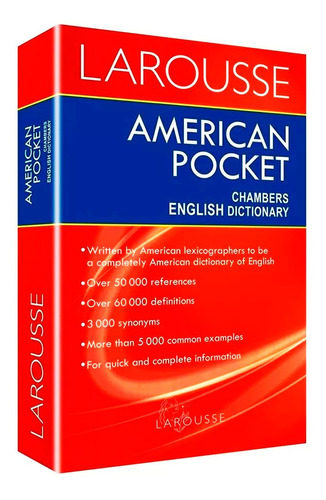 Diccionario Larousse American Pocket Chambers Ingles English