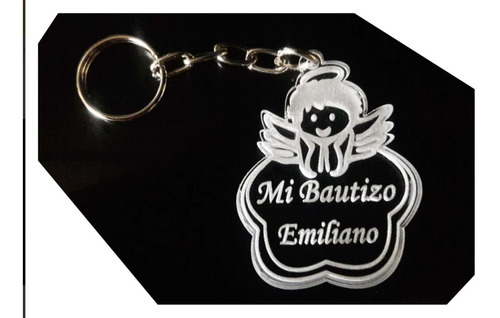 Llaveros Recuerdo Bautizo Personalizados 30pzas Envio Gratis