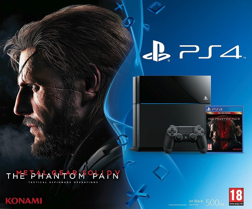 Sony PlayStation 4 500GB Metal Gear Solid V: The Phantom Pain Bundle color  rojo y amarillo