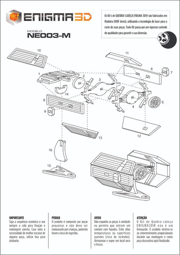 Imagem 6 de 6 de Quebra Cabeça 3d Mini Nave Tie Advanced
