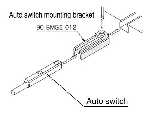 Smc Adaptador De Montaje Para Auto-switch Bmg2-012